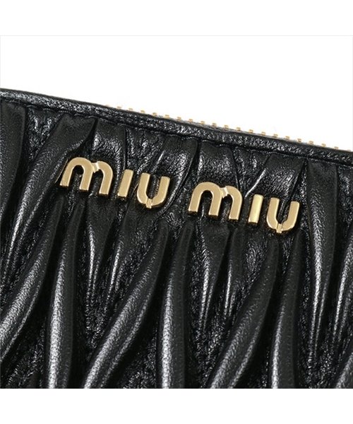 MIUMIU(ミュウミュウ)/5MM268 N88 F0002 MATELASSE マテラッセ キルティングレザー ラウンドジップ 財布 NERO/ブラック レディース/img04