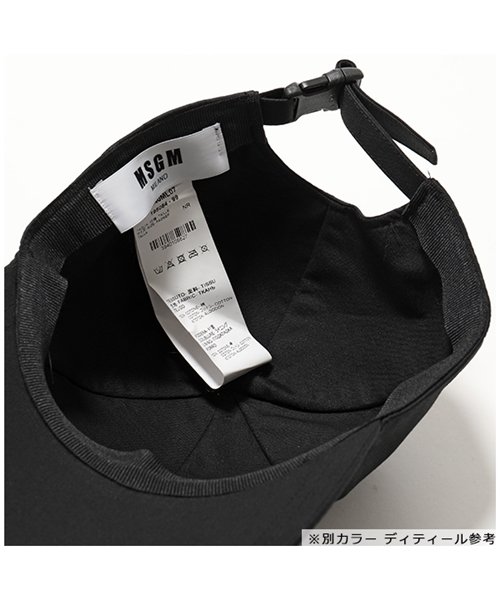 MSGM(MSGM)/ML07 ロゴ刺繍 コットン ベースボールキャップ 帽子 スポーツ カラー01/ホワイト ユニセックス/img02