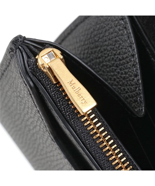 Mulberry(マルベリー)/RL5227 690 A100 Amberley Long Wallet アンバーリー レザー 二つ折り長財布 Black レディース/img03