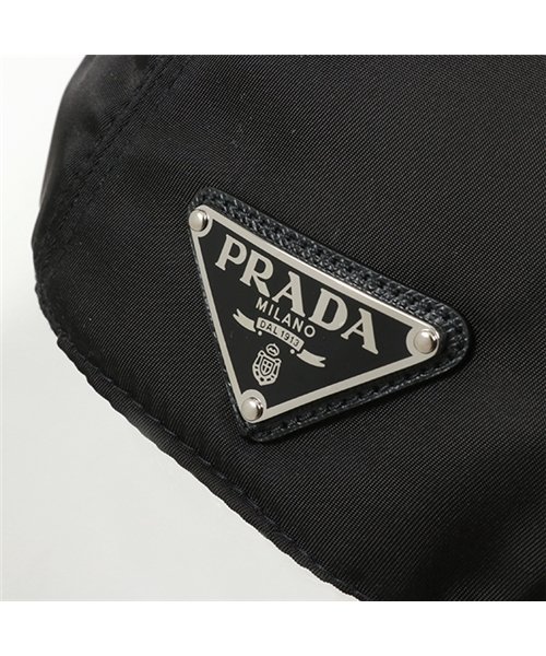 PRADA(プラダ)/2HC274 2B15 F0002 ナイロン ベースボールキャップ 帽子 三角ロゴ金具プレート NERO ユニセックス メンズ/img05