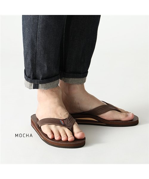 RAINBOWSANDALS(レインボーサンダル)/302 ALTS0 レザー トングサンダル ビーチ サンダル ビーサン カラー4色 メンズ /img02