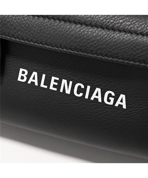 BALENCIAGA(バレンシアガ)/552375 DLQ4N 1000 エブリデイ ロゴ ベルトバッグ レザー ボディバッグ BLACK ユニセックス メンズ/img05