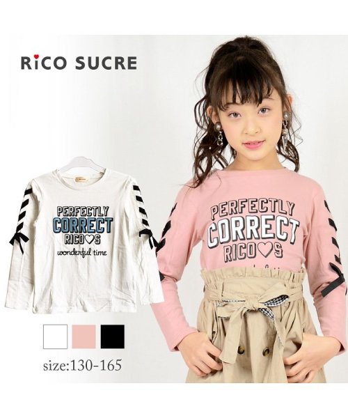 RiCO SUCRE(リコ シュクレ)/袖リボンロングTシャツ/img07