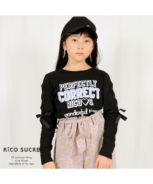RiCO SUCRE(リコ シュクレ)/袖リボンロングTシャツ/img10