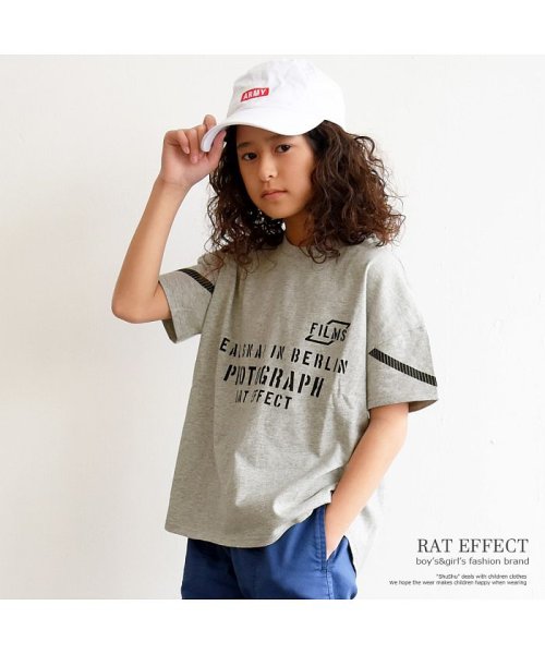 RAT EFFECT(ラット エフェクト)/袖VプリントビッグTシャツ/img11