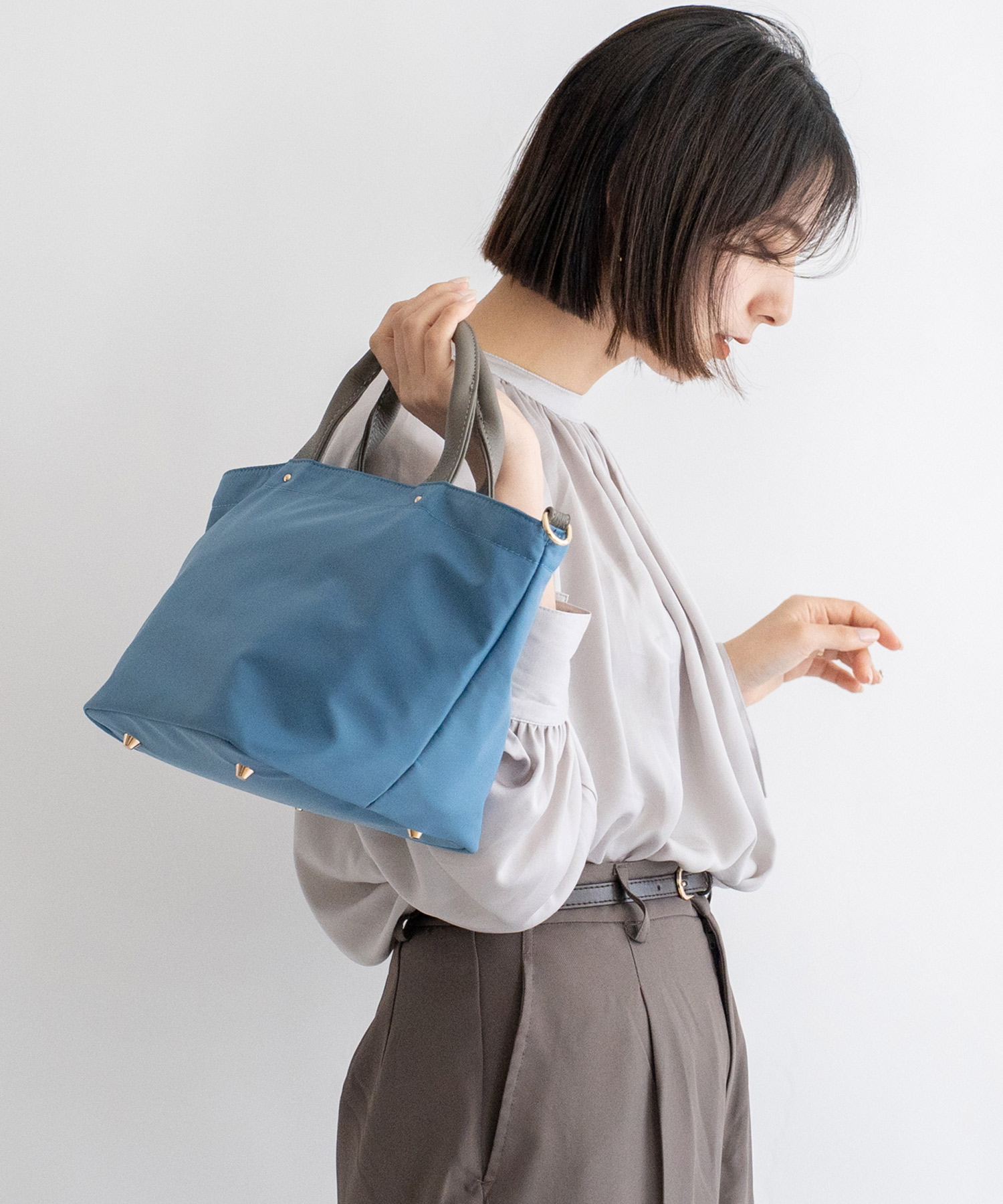 プラダ ジャガード トートバッグ 2way レザー×キャンバス 紺 カモフラ プラダ ジャガード トートバッグ 2way レザー×キャンバス 紺