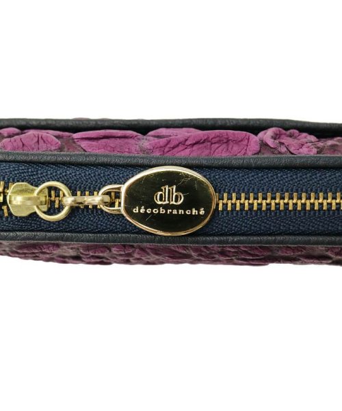 デコブランシェ 長財布 decobranche 本革 L字ファスナー KYOUKA SOLID 京香ソリッド 友禅革 日本製 d－03－08 