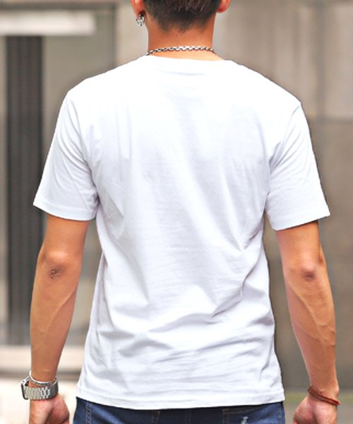 LUXSTYLE(ラグスタイル)/strangerボックスロゴプリント半袖Tシャツ/Tシャツ メンズ 半袖 プリント/img01
