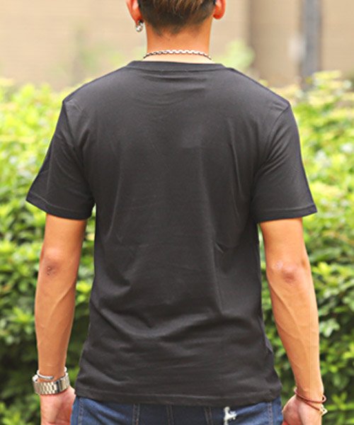 LUXSTYLE(ラグスタイル)/サーフプリント半袖Tシャツ/Tシャツ メンズ 半袖 ロゴ プリント/img01