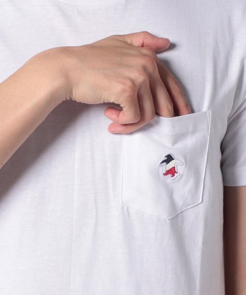 MARUKAWA(マルカワ)/ワンポイント フェルト刺繍 ポケット リゾート 半袖Tシャツ/img04