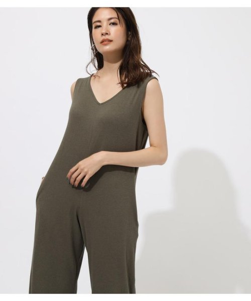 AZUL by moussy(アズールバイマウジー)/RIB SLEEVELESS ALL IN ONE/img18