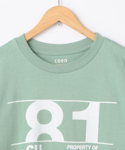 coen(coen)/カレッジプリントベーシックTシャツ2/img14