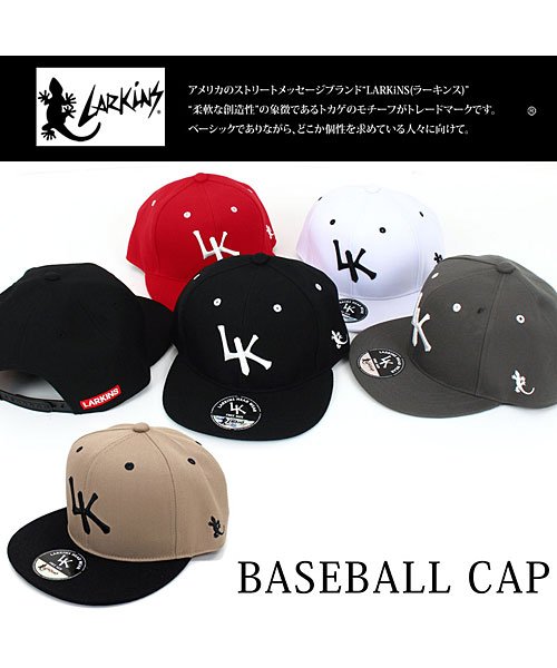 TopIsm(トップイズム)/ラーキンス LARKINS 刺繍 キャップ メンズ 帽子 ベースボールキャップ/img02