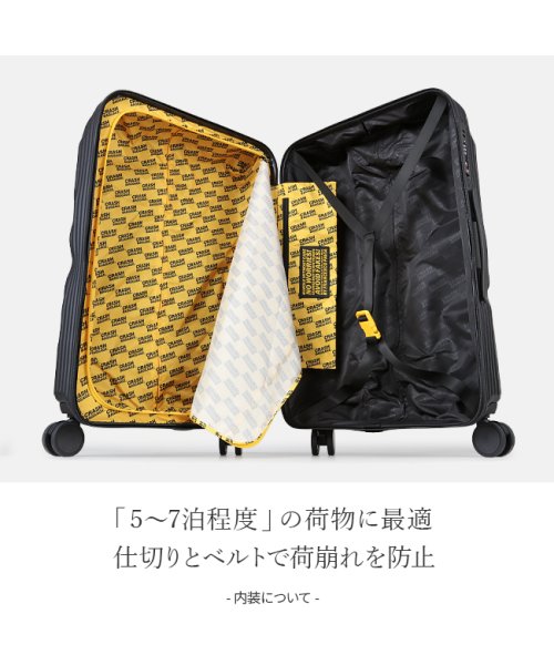 CRASH BAGGAGE(クラッシュバゲージ)/クラッシュバゲージ スーツケース Mサイズ 65L かわいい 軽量 CRASH BAGGAGE cb152/img09