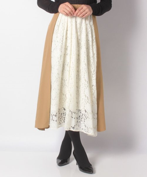 セール Kbf レースドッキングフレアスカート アーバンリサーチ アウトレット Urban Research Outlet Magaseek