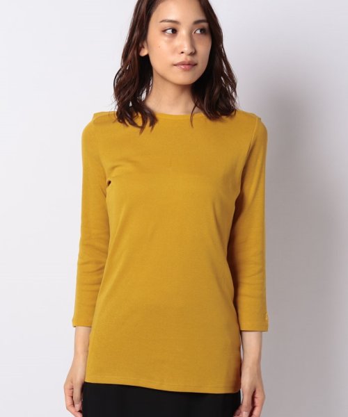 BENETTON (women)(ベネトン（レディース）)/袖ロゴ刺繍ボートネック7分袖Tシャツ・カットソー/img04