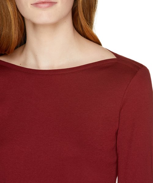 BENETTON (women)(ベネトン（レディース）)/袖ロゴ刺繍ボートネック7分袖Tシャツ・カットソー/img50