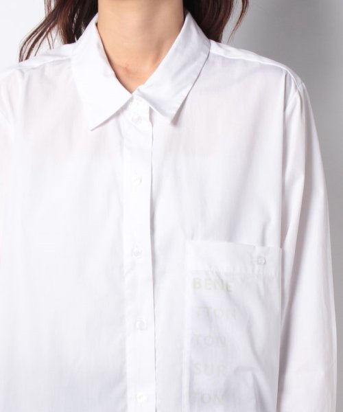 BENETTON (women)(ベネトン（レディース）)/オーバーサイズブランドロゴポケットシャツ・ブラウス/img10