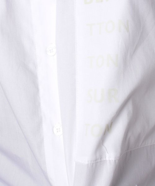 BENETTON (women)(ベネトン（レディース）)/オーバーサイズブランドロゴポケットシャツ・ブラウス/img12