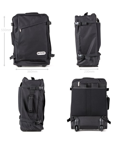 OUTDOOR PRODUCTS(アウトドアプロダクツ)/アウトドアプロダクツ リュックキャリー 機内持ち込み 35L OUTDOOR PRODUCTS 62402 チェストベルト キャスターカバー付き/img03
