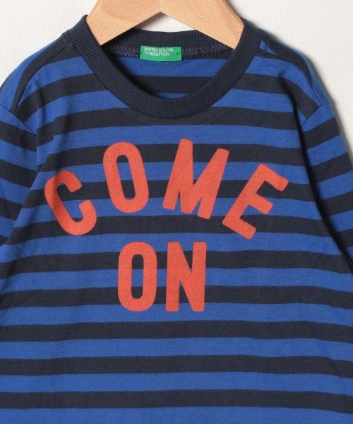 BENETTON (UNITED COLORS OF BENETTON BOYS)(ユナイテッド　カラーズ　オブ　ベネトン　ボーイズ)/ボーダーアームパッチTシャツ・カットソー/img23