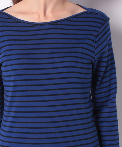 BENETTON (women)(ベネトン（レディース）)/袖ロゴ刺繍ボーダーボートネック7分袖Tシャツ・カットソー/img31