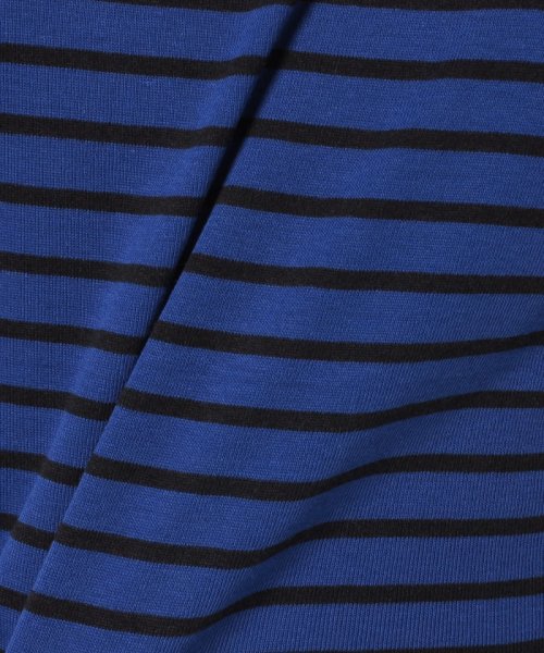 BENETTON (women)(ベネトン（レディース）)/袖ロゴ刺繍ボーダーボートネック7分袖Tシャツ・カットソー/img32