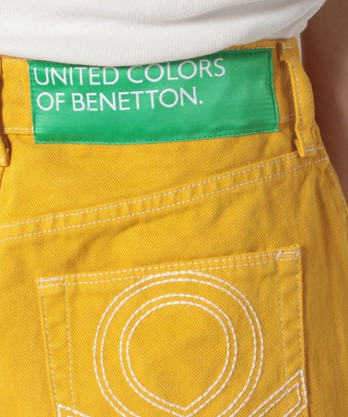 BENETTON (women)(ベネトン（レディース）)/ブランドロゴ刺繍カラーデニムワイドパンツ/img21