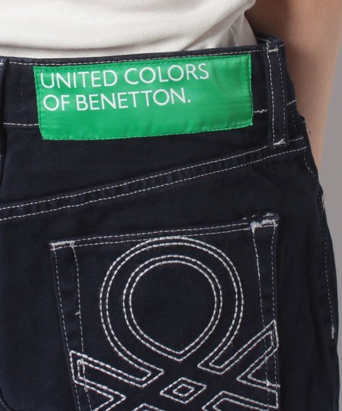 BENETTON (women)(ベネトン（レディース）)/ブランドロゴ刺繍カラーデニムワイドパンツ/img26