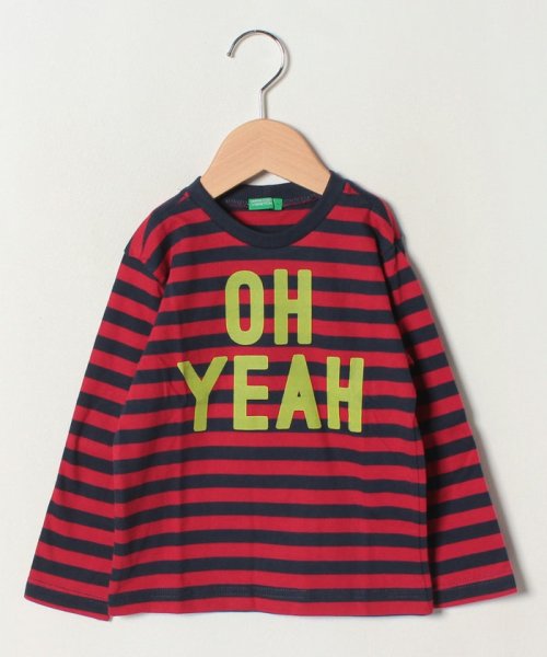 BENETTON (UNITED COLORS OF BENETTON BOYS)(ユナイテッド　カラーズ　オブ　ベネトン　ボーイズ)/ボーダーアームパッチTシャツ・カットソー/img03