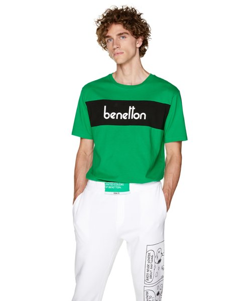 BENETTON (mens)(ベネトン（メンズ）)/パネルロゴ半袖Tシャツ・カットソー/img35