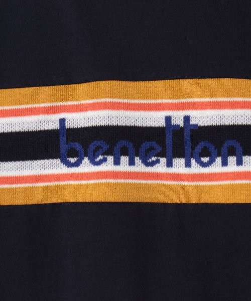 BENETTON (mens)(ベネトン（メンズ）)/ニット切り替えロゴTシャツ・カットソー/img08