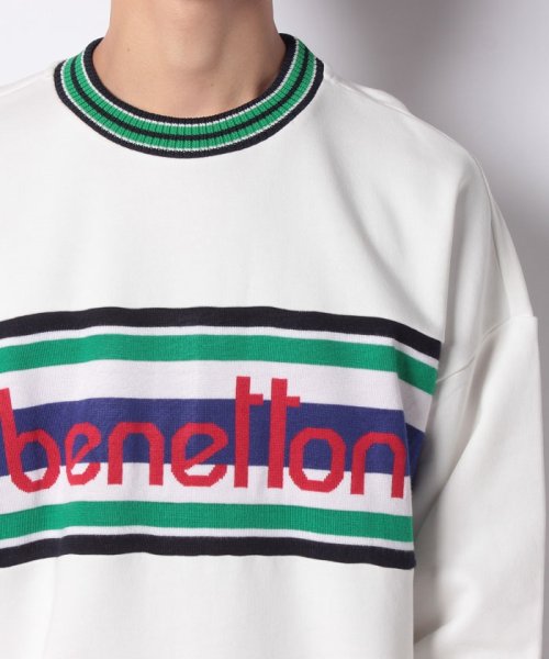 BENETTON (mens)(ベネトン（メンズ）)/ニット切り替えロゴスウェットトップス/img03