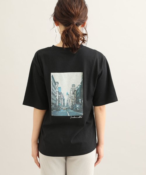 VIS(ビス)/フロントロゴバックプリントTシャツ/img02
