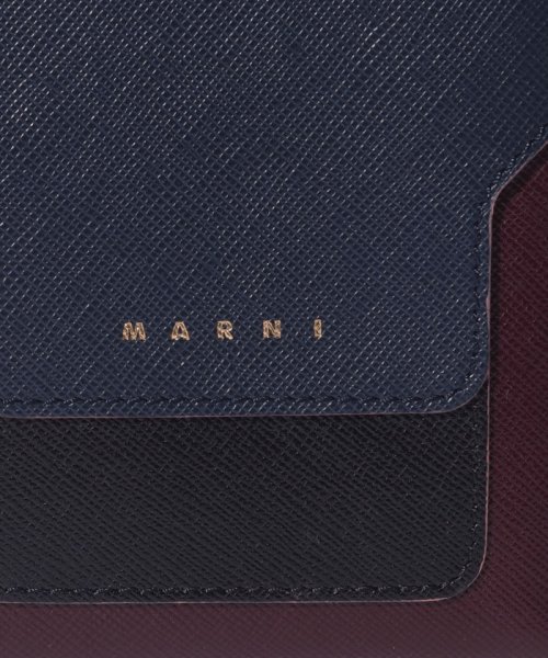 MARNI(マルニ)/【MARNI】2つ折り財布/VANITOSI【NIGHT BLUE+BLACK+WINE】/img06