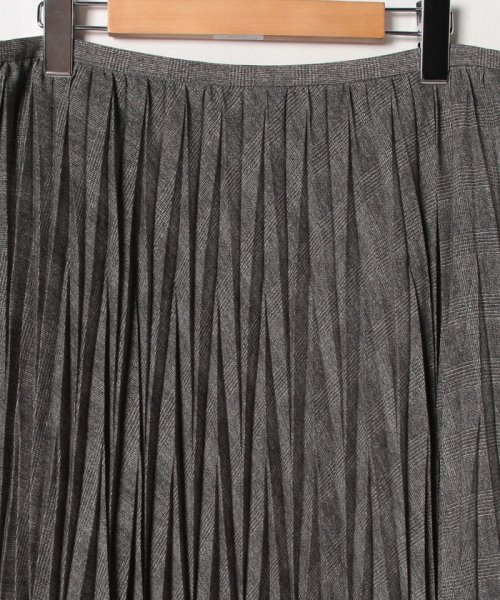 LAPINE ROUGE(ラピーヌ　ルージュ)/【大きいサイズ】【セットアップ対応】モナリザグレンチェックプリント プリーツスカート/img02