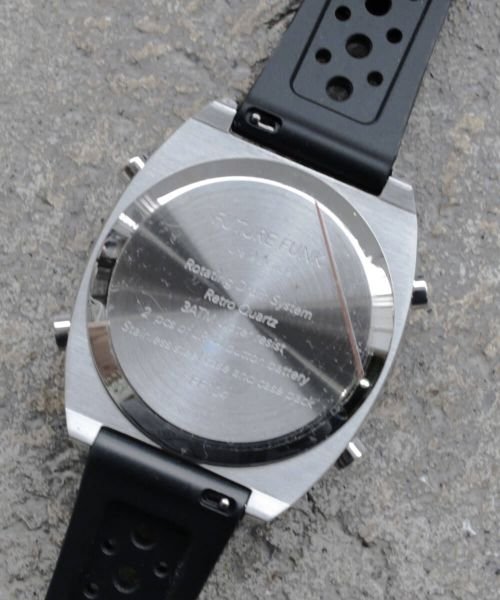 THE CASUAL(ザ　カジュアル)/(フューチャーファンク)FUTURE FUNK ラバーバンドクオーツブラック腕時計/img07