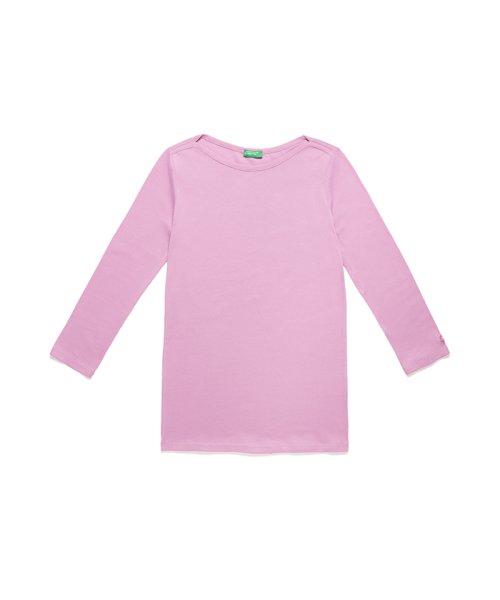 BENETTON (women)(ベネトン（レディース）)/袖ロゴ刺繍ボートネック7分袖Tシャツ・カットソー/img77