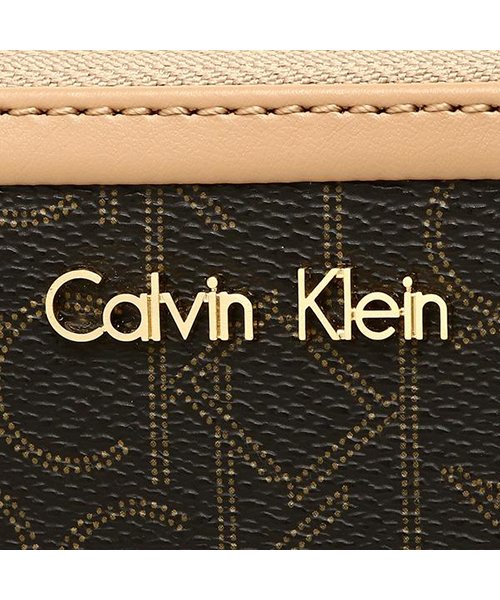 Calvin Klein(カルバンクライン)/カルバンクライン 長財布 アウトレット レディース CALVIN KLEIN 37105415 170 ダークブラウン ベージュ/img05