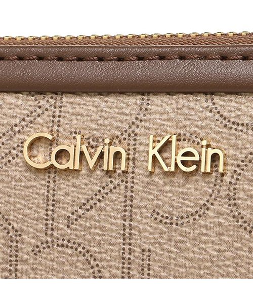 Calvin Klein(カルバンクライン)/カルバンクライン 長財布 アウトレット レディース CALVIN KLEIN 37105415 871 ベージュ ブラウン/img05