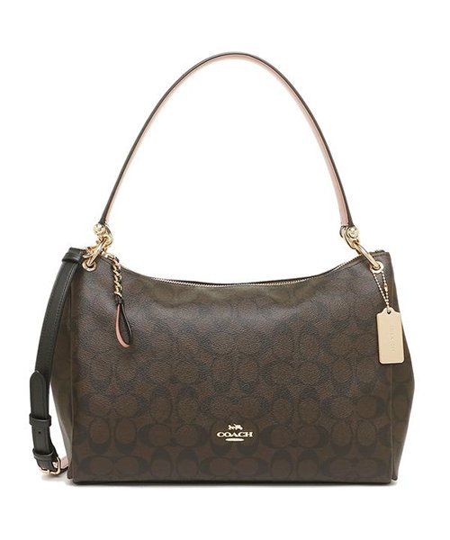 COACH(コーチ)/コーチ ショルダーバッグ アウトレット レディース COACH F28967 IMAA8 ブラウン ブラック/img04