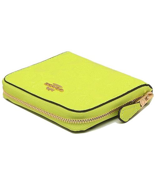 コーチ 折財布 アウトレット レディース Coach F Imbcg 蛍光 イエロー コーチ Coach Magaseek