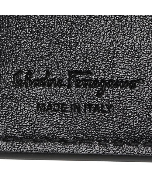 フェラガモ 二つ折り財布 メンズ Salvatore Ferragamo 66A277 0693865 グレー ブラック