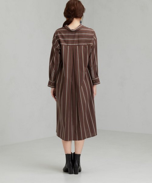 セール Cfc ドビー ストライプ スキッパー シャツ ワンピース グリーンレーベルリラクシング Green Label Relaxing Magaseek