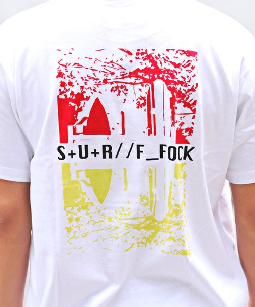 セール サーフイラストバックプリント半袖tシャツ Tシャツ メンズ 半袖 プリント イラスト ラグスタイル Luxstyle Magaseek