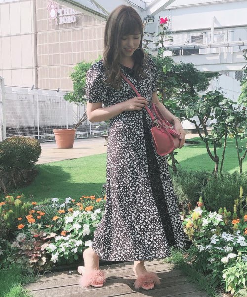 セール 美人百花 Ray10月号掲載 ビジューヒールフェザーサンダル ミッシュマッシュ Misch Masch Magaseek