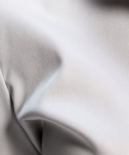 NARA CAMICIE(ナラカミーチェ)/コットンシャンブレースタンドカラー七分袖シャツ/img12