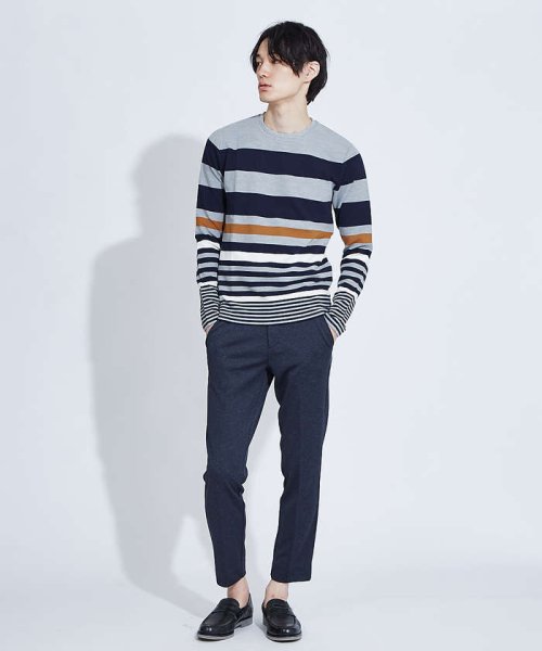 展開店舗限定 リップルボーダー ロングtシャツ Abahouse Abahouse Magaseek