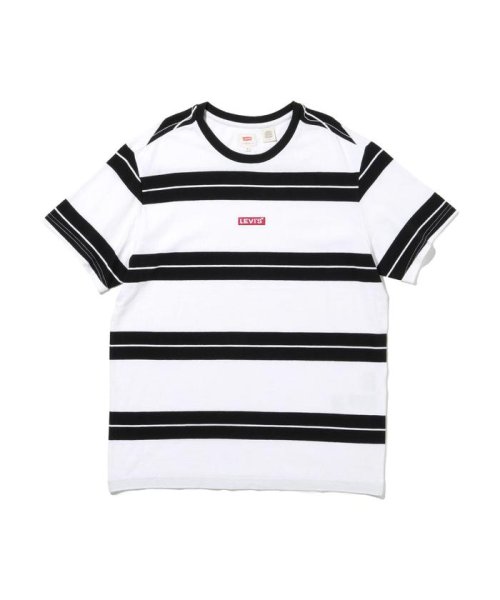 Levi's(リーバイス)/リラックスグラフィックTシャツ BABY TAB BOLT STRIPE WHITE/ BLACK STRIPE/img01