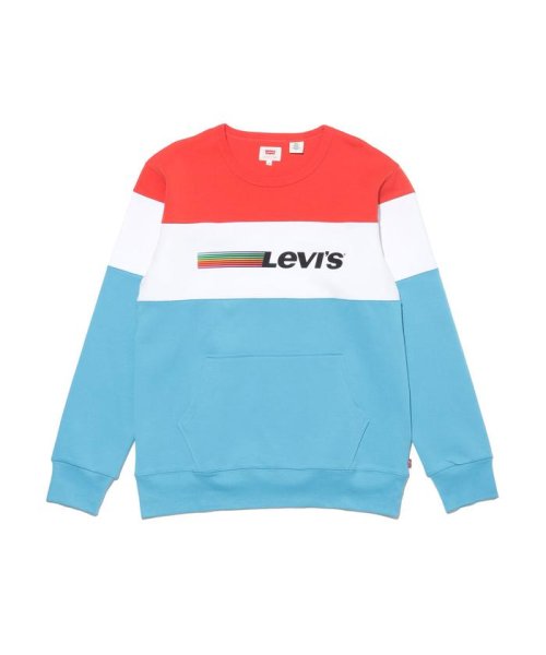 Levi's(リーバイス)/カラーブロックスウェットシャツ PIECED TOP ORANGE/img01
